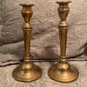 Vintage Heavy Brass Candlestick’s